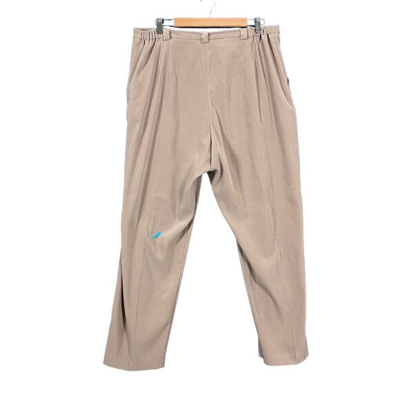 Coldwater Creek Womens Stretch Comfort Slacks Trousers Tan Size 20 -‎ READ - Picture 2 of 7